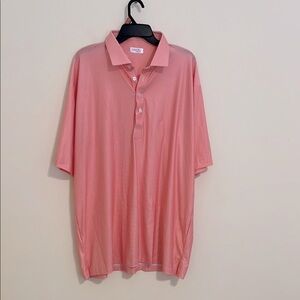 NWOT Collars & Co Men's orange Polo Shirt size 2XL